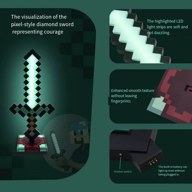 Minecraft Sword Night Lamp 